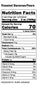 Roasted Banana Pear Nutrition Label